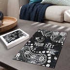 Personalized Collingwood Magpies Puzzle Aboriginal Pattern with Graffiti Style
