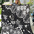 Personalized Collingwood Magpies Quilt Aboriginal Pattern with Graffiti Style
