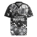Personalized Collingwood Magpies Rugby Jersey Aboriginal Pattern with Graffiti Style