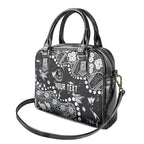 Personalized Collingwood Magpies Shoulder Handbag Aboriginal Pattern with Graffiti Style