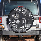 Personalized Collingwood Magpies Spare Tire Cover Aboriginal Pattern with Graffiti Style