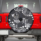 Personalized Collingwood Magpies Spare Tire Cover Aboriginal Pattern with Graffiti Style