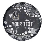 Personalized Collingwood Magpies Spare Tire Cover Aboriginal Pattern with Graffiti Style