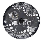 Personalized Collingwood Magpies Spare Tire Cover Aboriginal Pattern with Graffiti Style