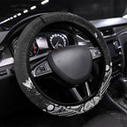 Collingwood Magpies Steering Wheel Cover Aboriginal Pattern with Graffiti Style
