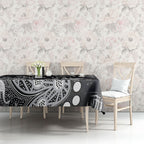 Personalized Collingwood Magpies Tablecloth Aboriginal Pattern with Graffiti Style