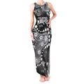 Personalized Collingwood Magpies Tank Maxi Dress Aboriginal Pattern with Graffiti Style