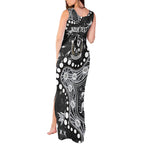 Personalized Collingwood Magpies Tank Maxi Dress Aboriginal Pattern with Graffiti Style
