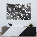 Personalized Collingwood Magpies Tapestry Aboriginal Pattern with Graffiti Style
