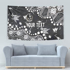 Personalized Collingwood Magpies Tapestry Aboriginal Pattern with Graffiti Style