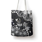 Personalized Collingwood Magpies Tote Bag Aboriginal Pattern with Graffiti Style
