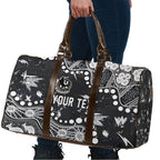 Personalized Collingwood Magpies Travel Bag Aboriginal Pattern with Graffiti Style