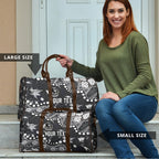 Personalized Collingwood Magpies Travel Bag Aboriginal Pattern with Graffiti Style