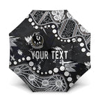 Personalized Collingwood Magpies Umbrella Aboriginal Pattern with Graffiti Style