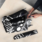 Personalized Collingwood Magpies Umbrella Aboriginal Pattern with Graffiti Style