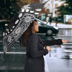 Personalized Collingwood Magpies Umbrella Aboriginal Pattern with Graffiti Style