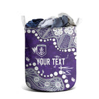 Personalized Fremantle Dockers Laundry Basket Aboriginal Pattern with Graffiti Style