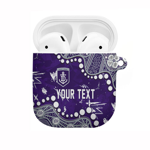Personalized Fremantle Dockers AirPods Case Aboriginal Pattern with Graffiti Style