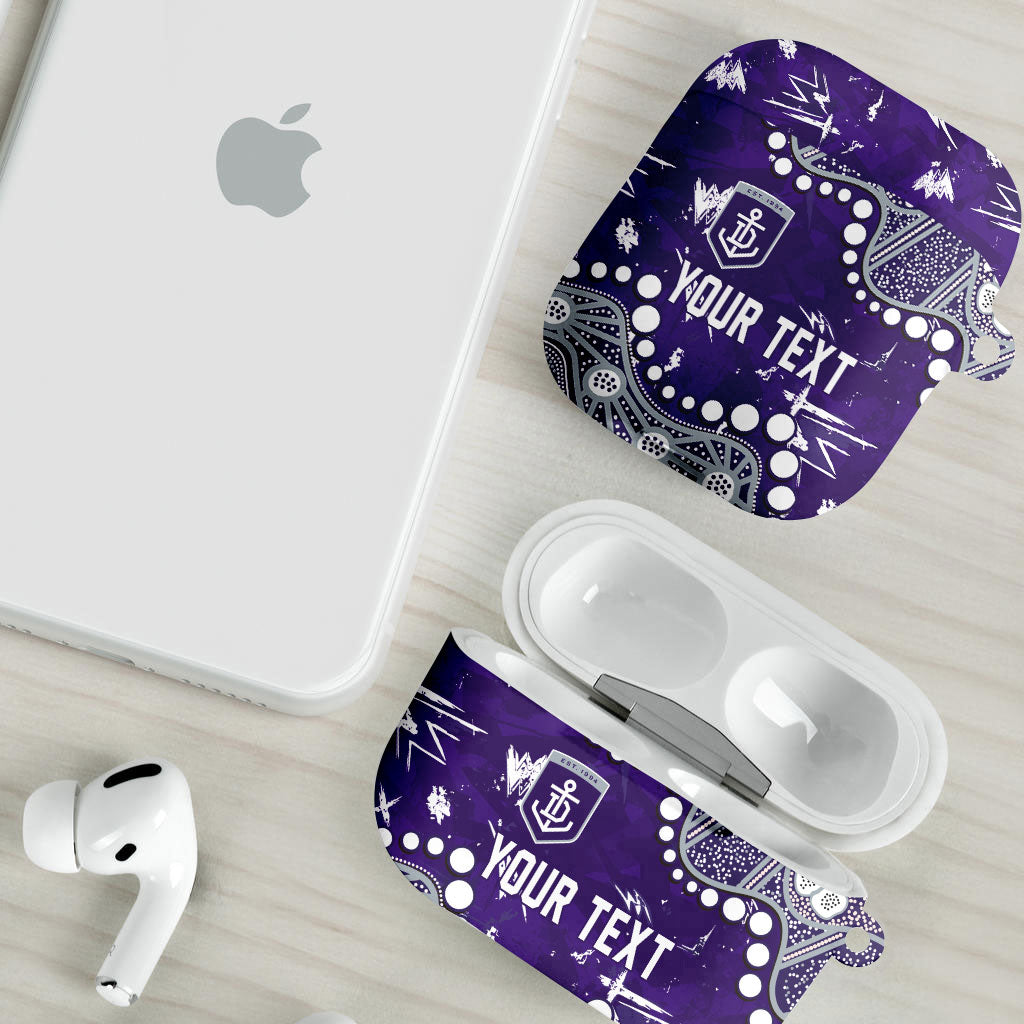 Personalized Fremantle Dockers AirPods Case Aboriginal Pattern with Graffiti Style