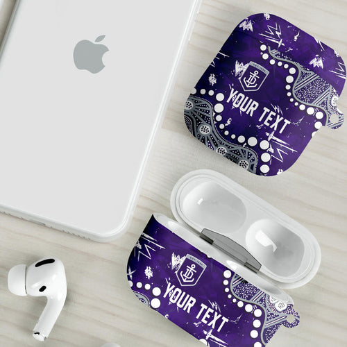 Personalized Fremantle Dockers AirPods Case Aboriginal Pattern with Graffiti Style