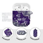 Personalized Fremantle Dockers AirPods Case Aboriginal Pattern with Graffiti Style