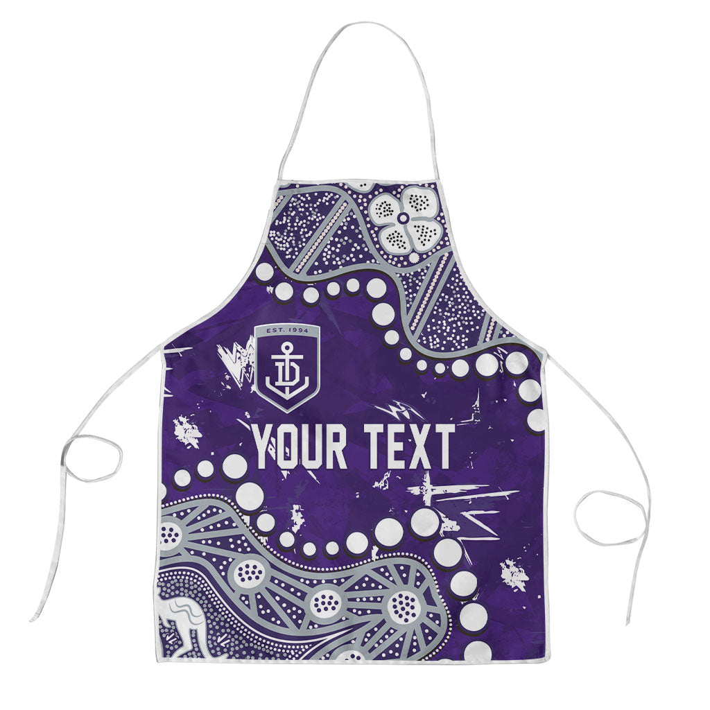 Personalized Fremantle Dockers Apron Aboriginal Pattern with Graffiti Style