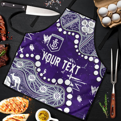 Personalized Fremantle Dockers Apron Aboriginal Pattern with Graffiti Style