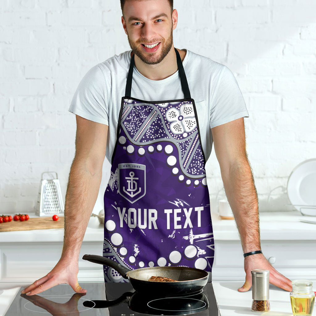 Personalized Fremantle Dockers Apron Aboriginal Pattern with Graffiti Style