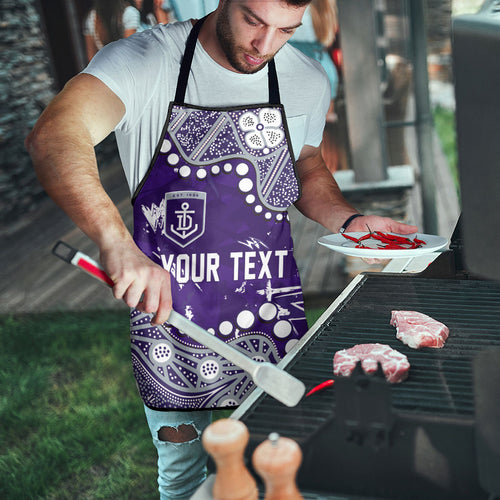 Personalized Fremantle Dockers Apron Aboriginal Pattern with Graffiti Style