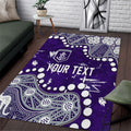 Personalized Fremantle Dockers Area Rug Aboriginal Pattern with Graffiti Style