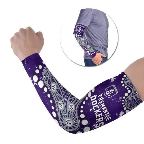 Personalized Fremantle Dockers Arm Sleeves Aboriginal Pattern with Graffiti Style