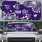 Personalized Fremantle Dockers Auto Sun Shade Aboriginal Pattern with Graffiti Style