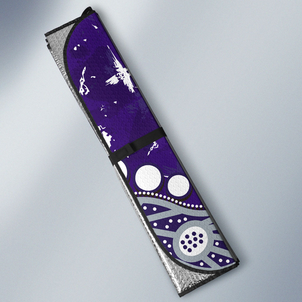 Personalized Fremantle Dockers Auto Sun Shade Aboriginal Pattern with Graffiti Style