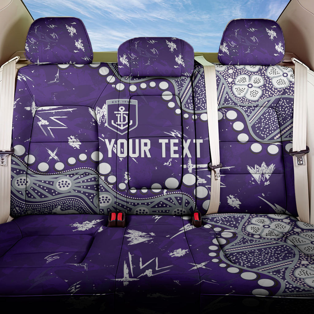 Personalized Fremantle Dockers Back Car Seat Cover Aboriginal Pattern with Graffiti Style