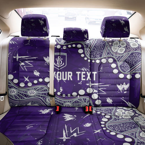 Personalized Fremantle Dockers Back Car Seat Cover Aboriginal Pattern with Graffiti Style