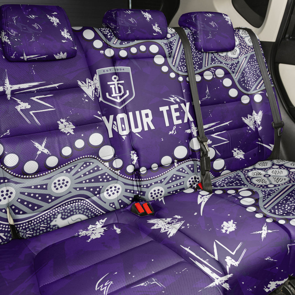 Personalized Fremantle Dockers Back Car Seat Cover Aboriginal Pattern with Graffiti Style