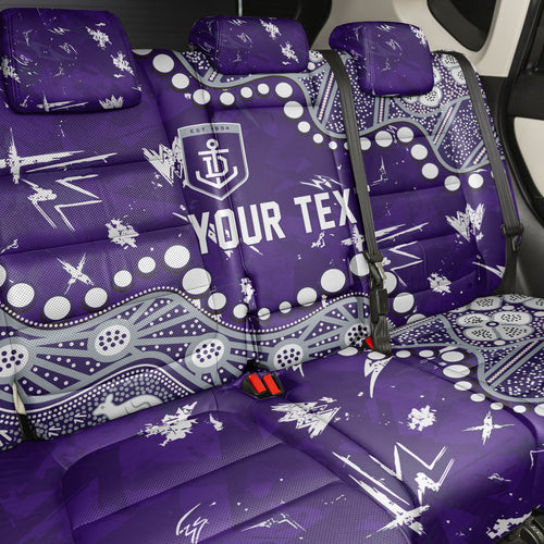 Personalized Fremantle Dockers Back Car Seat Cover Aboriginal Pattern with Graffiti Style