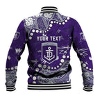 Personalized Fremantle Dockers Baseball Jacket Aboriginal Pattern with Graffiti Style