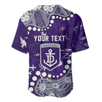 Personalized Fremantle Dockers Baseball Jersey Aboriginal Pattern with Graffiti Style
