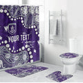 Personalized Fremantle Dockers Bathroom Set Aboriginal Pattern with Graffiti Style