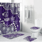 Personalized Fremantle Dockers Bathroom Set Aboriginal Pattern with Graffiti Style