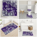 Personalized Fremantle Dockers Bathroom Set Aboriginal Pattern with Graffiti Style