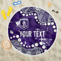Personalized Fremantle Dockers Beach Blanket Aboriginal Pattern with Graffiti Style