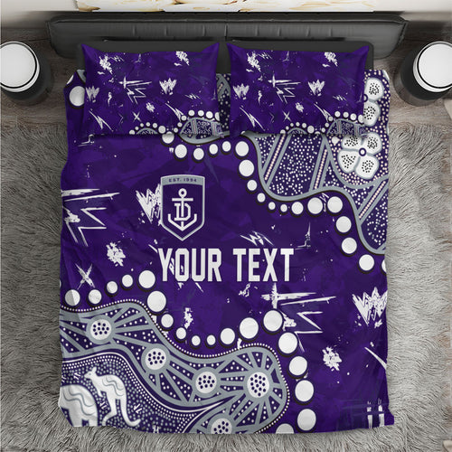 Personalized Fremantle Dockers Bedding Set Aboriginal Pattern with Graffiti Style