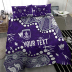 Personalized Fremantle Dockers Bedding Set Aboriginal Pattern with Graffiti Style