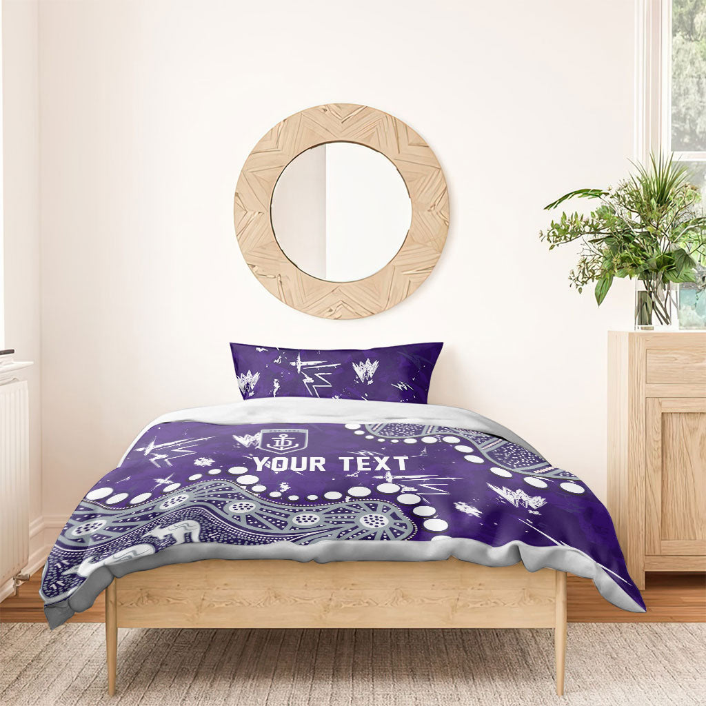 Personalized Fremantle Dockers Bedding Set Aboriginal Pattern with Graffiti Style