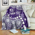 Personalized Fremantle Dockers Blanket Aboriginal Pattern with Graffiti Style