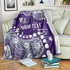 Personalized Fremantle Dockers Blanket Aboriginal Pattern with Graffiti Style