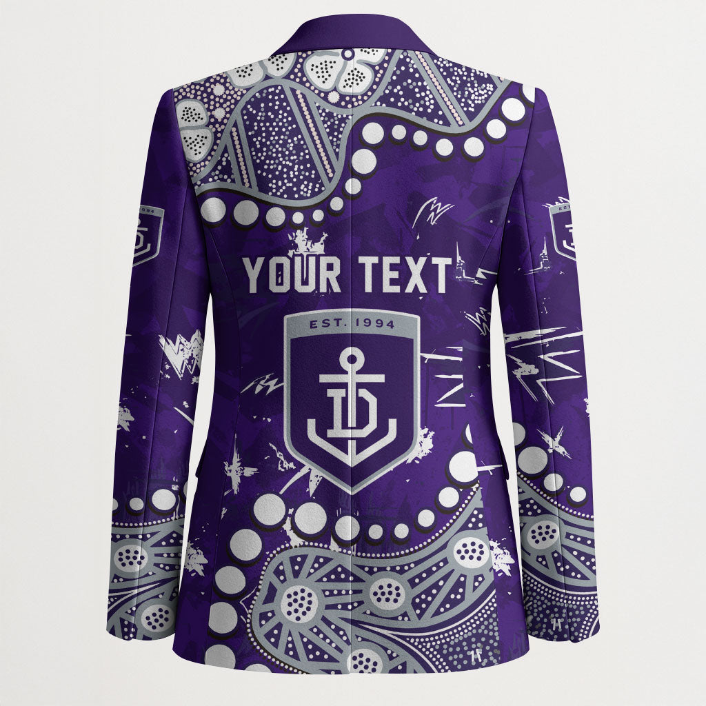 Personalized Fremantle Dockers Blazer Aboriginal Pattern with Graffiti Style