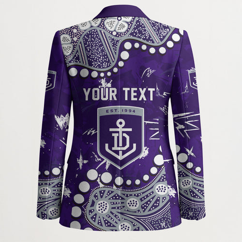 Personalized Fremantle Dockers Blazer Aboriginal Pattern with Graffiti Style